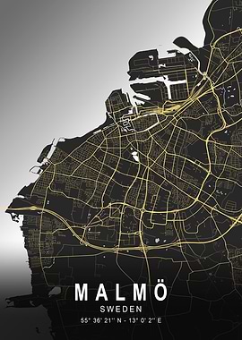 Malmö Silver City Map