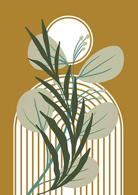 Abstract Botanical Illustration