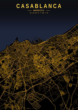 Casablanca Golden Map