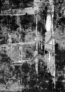 Abstract Black and White Composition