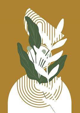 Abstract Botanical Art Print