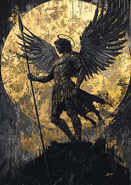 Winged Warrior with Spear