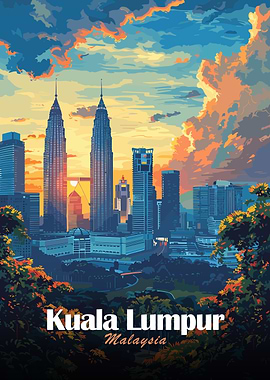 Kuala Lumpur Skyline at Sunset