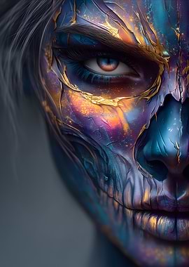 Mystical Face Art Portrait