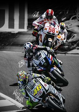 Valentino Rossi vs Ben Spies vs Marco Simoncelli