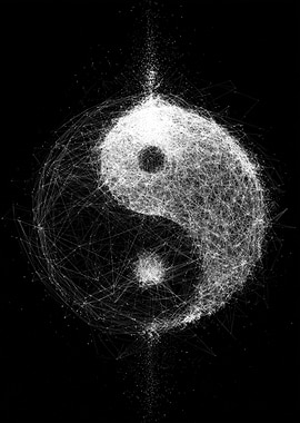 Abstract Yin Yang Symbol
