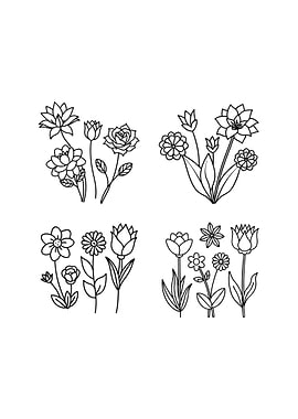 Floral Outlines