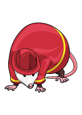 Opossum Firefighter Fire department