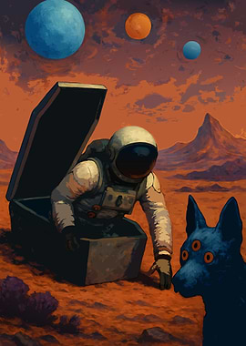 Astronaut, Coffin, and Three-Eyed Dog