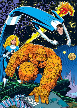 Fantastic Four Classic Team in Space