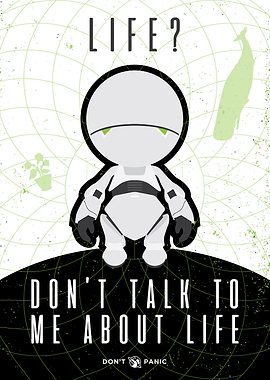 Marvin the Paranoid Android Poster