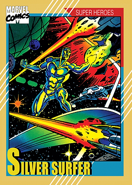 Silver Surfer Retro Trading Card