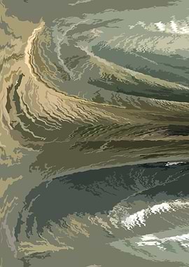 Abstract Earth Tone Swirls SHA5