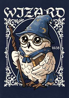 Owl wizard Merlin