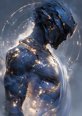 Astral Knight in Cosmic Armor