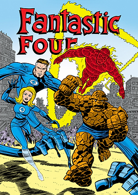 Fantastic Four Classic Comic Cover Group