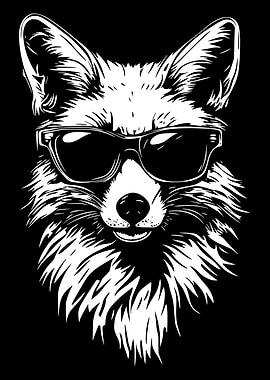 Cool Fox with Sunglasses