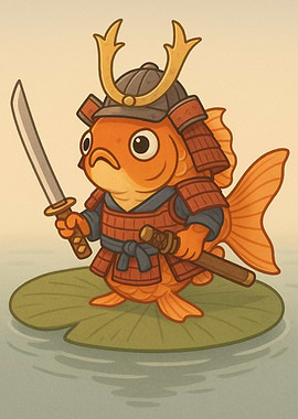 Samurai Goldfish Warrior