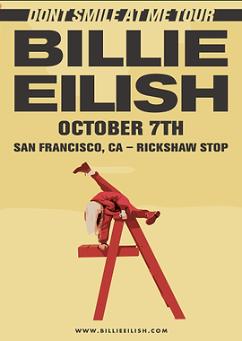 Billie Eilish Don't Smile At Me Tour