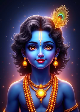 Lord Krishna Portrait