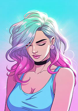 Pastel Reverie – Mint to Pink Serenity in Ethereal Light