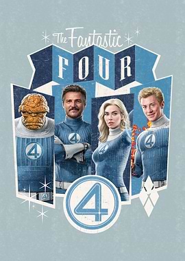 The Fantastic Four First Steps Vintage Modern