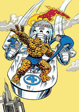 Fantastic Four Classic Retro Group Vehicle
