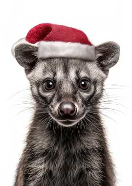 Civet Christmas Portrait