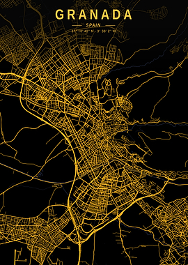 Granada Golden City Map