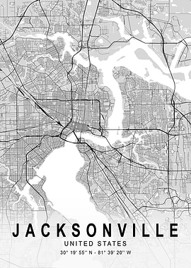 Jacksonville Dark Map