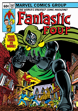 Fantastic Four Classic Comic Cover Huge Doctor Doom