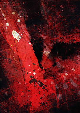 Abstract Red and Black Grunge Texture
