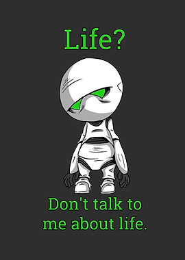 Existential Robot with a Grumpy Attitude