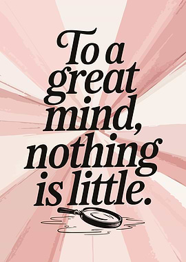 Great Mind Inspirational Quote Art