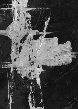 Abstract Black and White Art