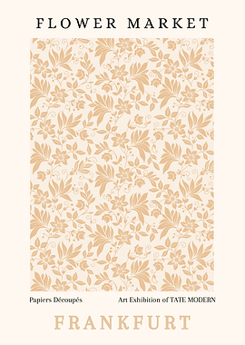 Flower Market Frankfurt Art Exhibition Poster