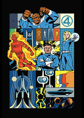 The Fantastic Four First Steps Comic Grid