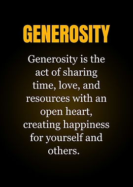 Generosity Definition