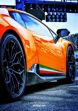 Lamborghini Huracan on the Racetrack