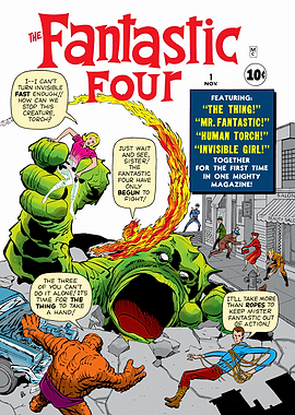 Fantastic Four Classic Comic Cover Number One