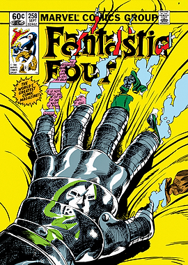 Fantastic Four Classic Comic Cover Doctor Doom Hand