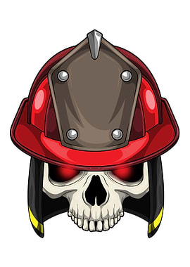 Skull Firefighter Fire department