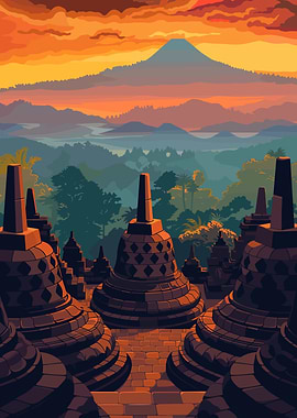 Borobudur Temple Indonesia