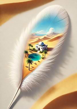 Desert Oasis Feather Dream