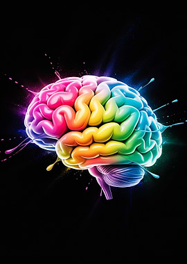 Neural Cosmos – Psychedelic Brain in Chromatic Splendor