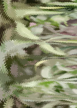Abstract Green and Brown Pattern 2