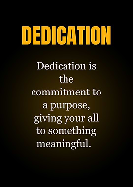 Dedication Inspirational Quote
