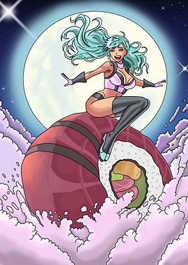 Sushi Rider in the Sky