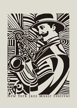 New York Jazz Music Festival Poster