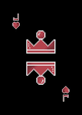 Pixel Art Jack of Hearts